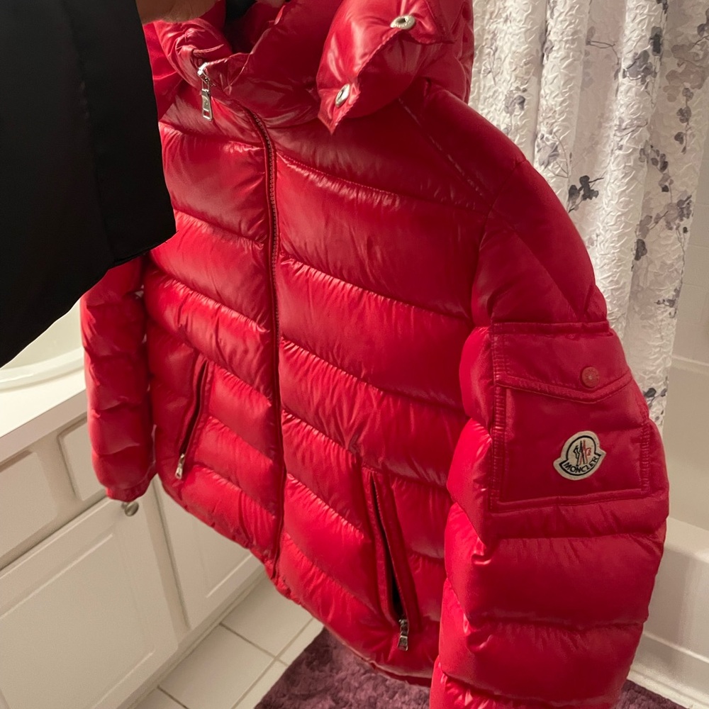 Moncler Vibrant Red Quilted Jacket